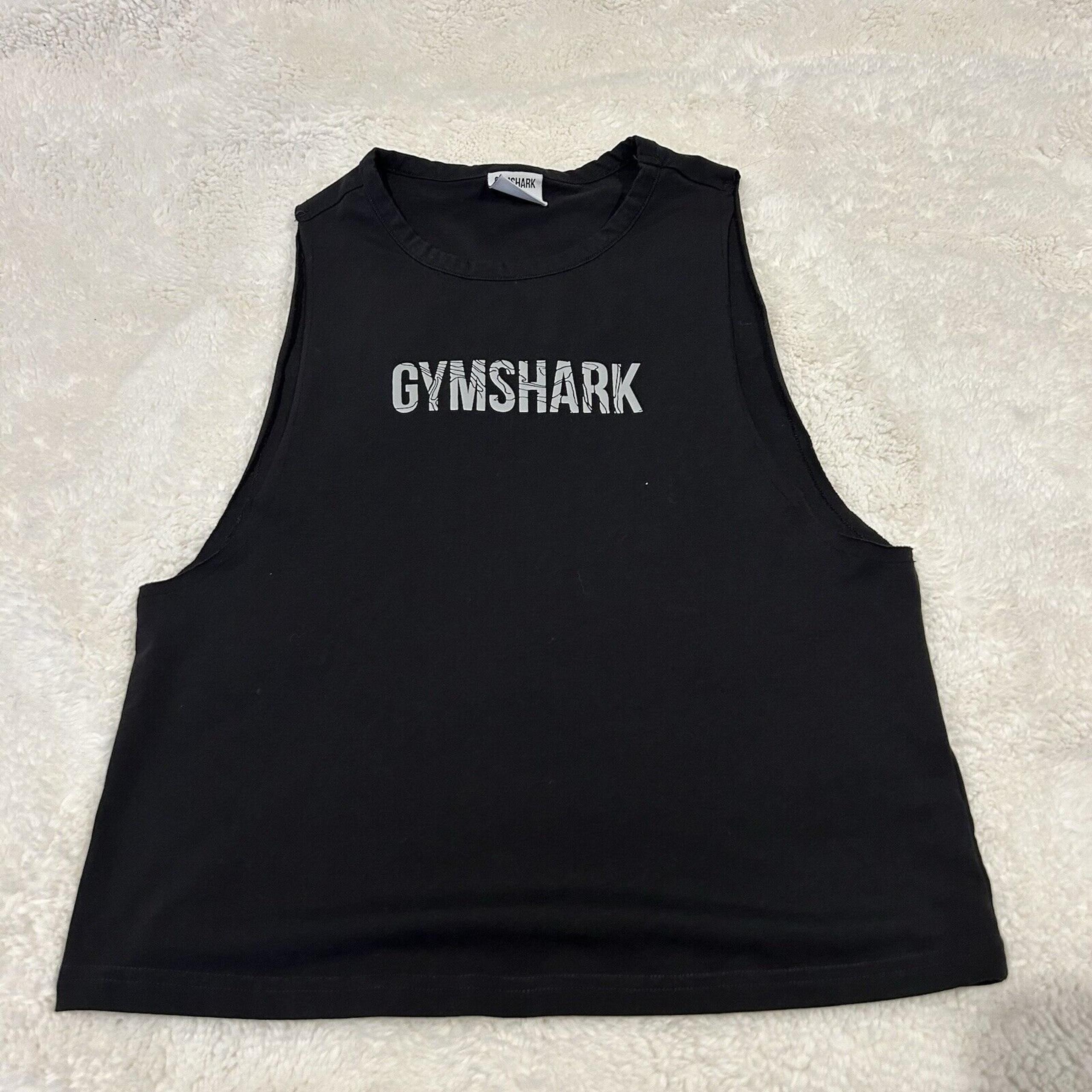 Gymshark Women's Racerback Cut Out Back Tank Top Black Size S Small Activewear