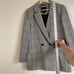 Madewell Caldwell Double Breasted Blazer in Palmyra Plaid Womens Small