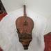 Vintage Rare Long Handle Fire Bellows Stoker Wood and Leather