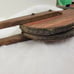 Vintage Rare Long Handle Fire Bellows Stoker Wood and Leather