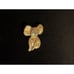 Goldtone koala brooch with rhinestone eyes and opal nose