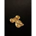 Goldtone koala brooch with rhinestone eyes and opal nose
