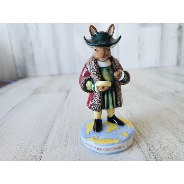 Royal doulton bunnykins Christopher Columbus explorers funny rabbit figurine