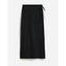 NWT J. Crew Side Tie Beach Skirt L Black Cover Up Midi Swim Travel BX636 J.Crew