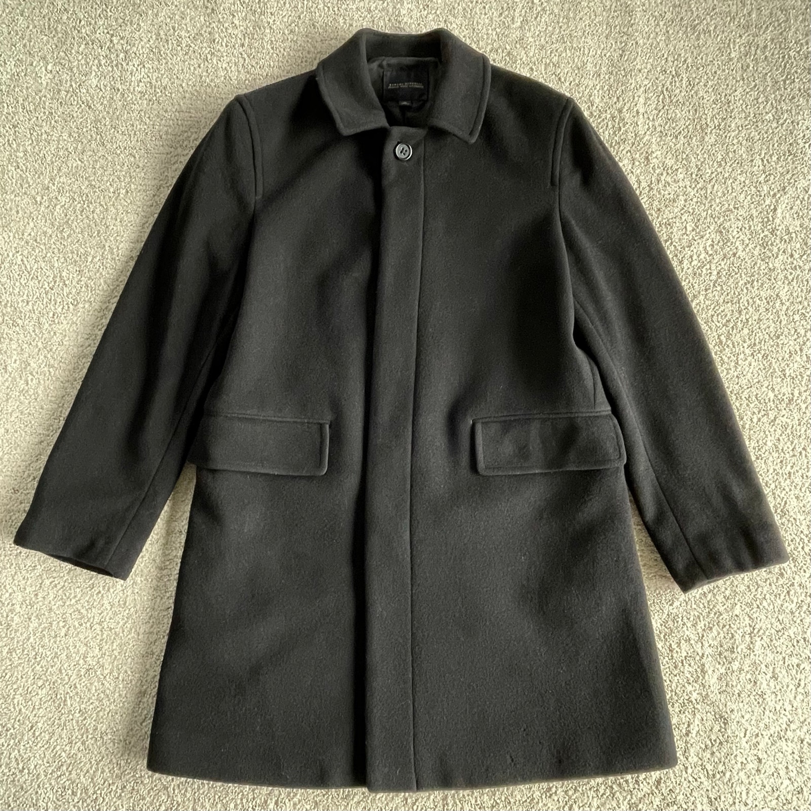 Banana Republic Italian Wool Cashmere Men’s Classic Jacket Peacoat Overcoat M