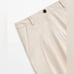 NWT. Massimo Dutti Cream Cotton Twill Pants with Double Darts. Size 6.