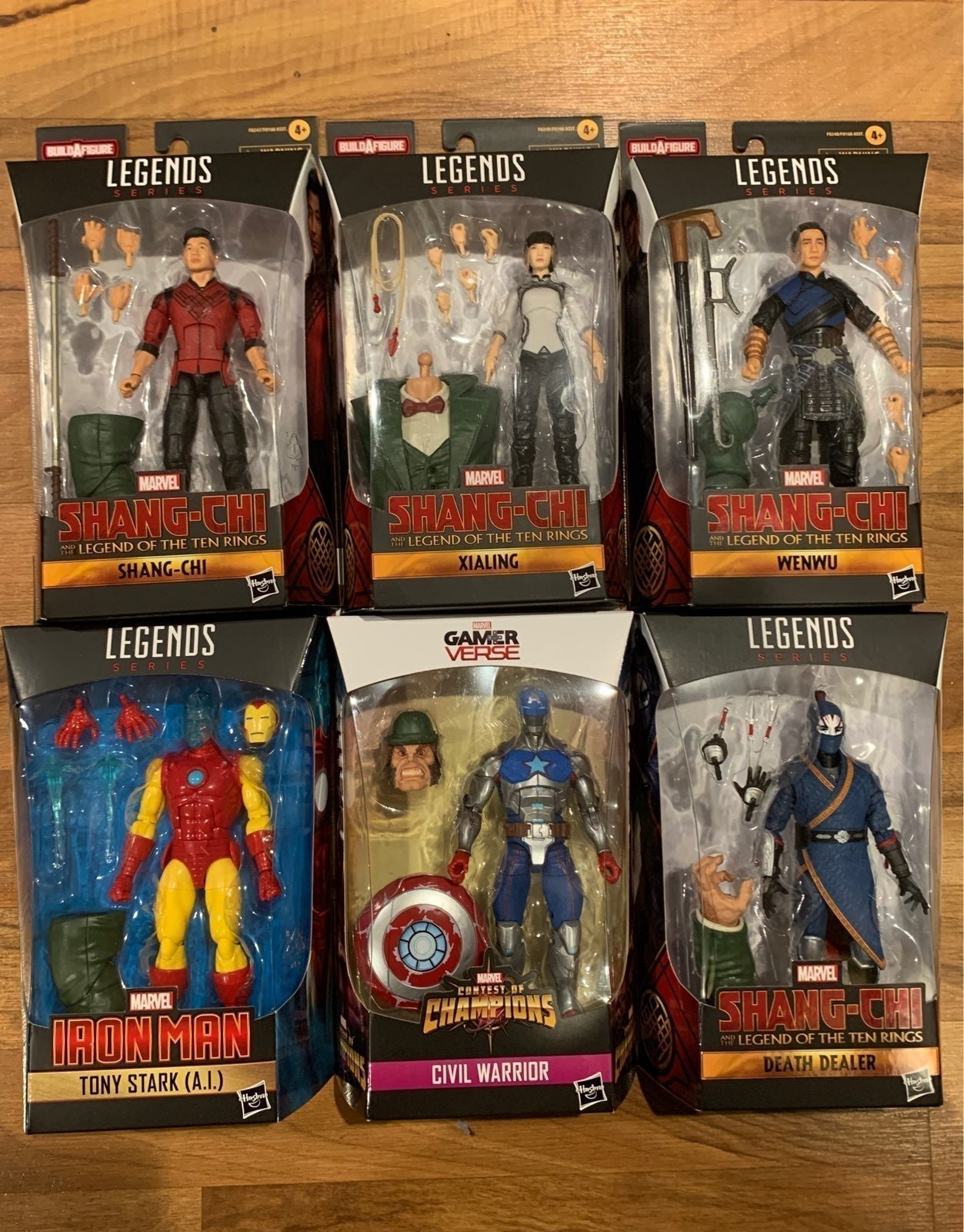 Marvel Legends shang chi baf 6 pk set