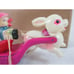 Antique EASTER ON PARADE CELLULOID & TIN FRICTION w BOX OCCUPIED JAPAN 1946 TOY