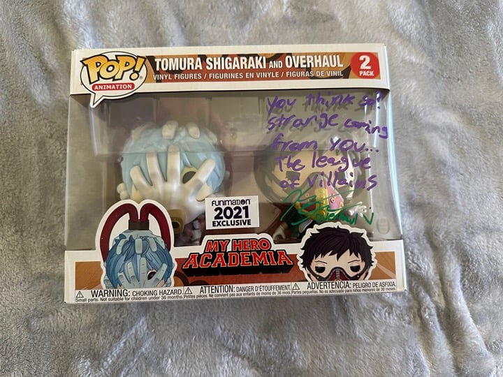 Funko Pop Tomura 2 pack signed