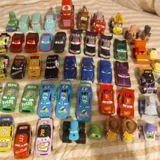 Lot of cars the movie diecast cars.