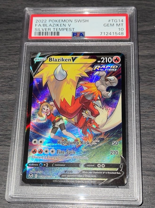 Pokemon Blaziken V : Full Art Trainer Gallery # 14 : Silver Tempest PSA 10