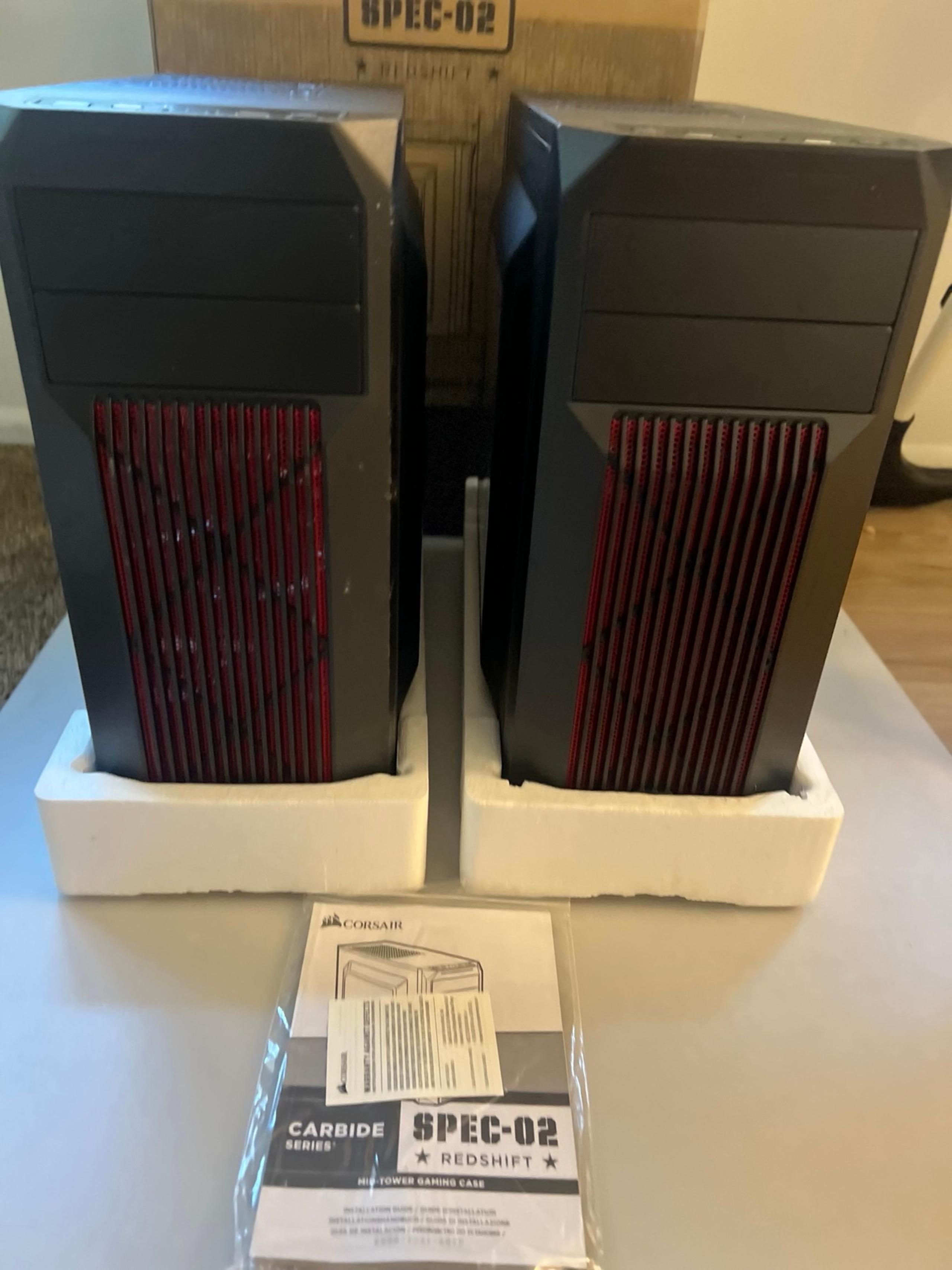 2-CORSAIR Carbide Series SPEC 03 Mid-Tower  Case Black Window With 3 RGB Fans