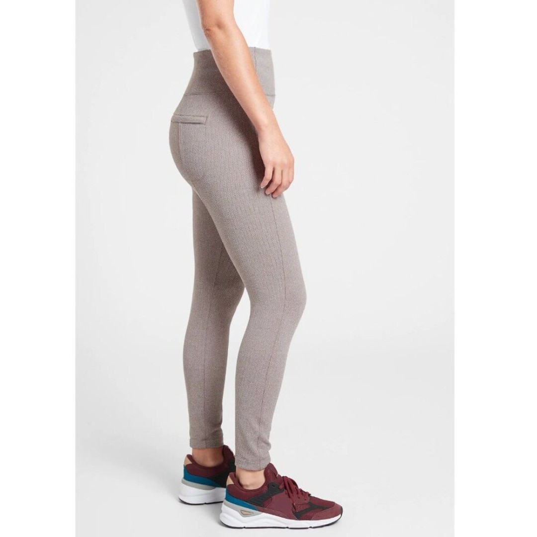 Athleta Delancey Herringbone Tight Pocket Leggings Women's Size Medium Casual
