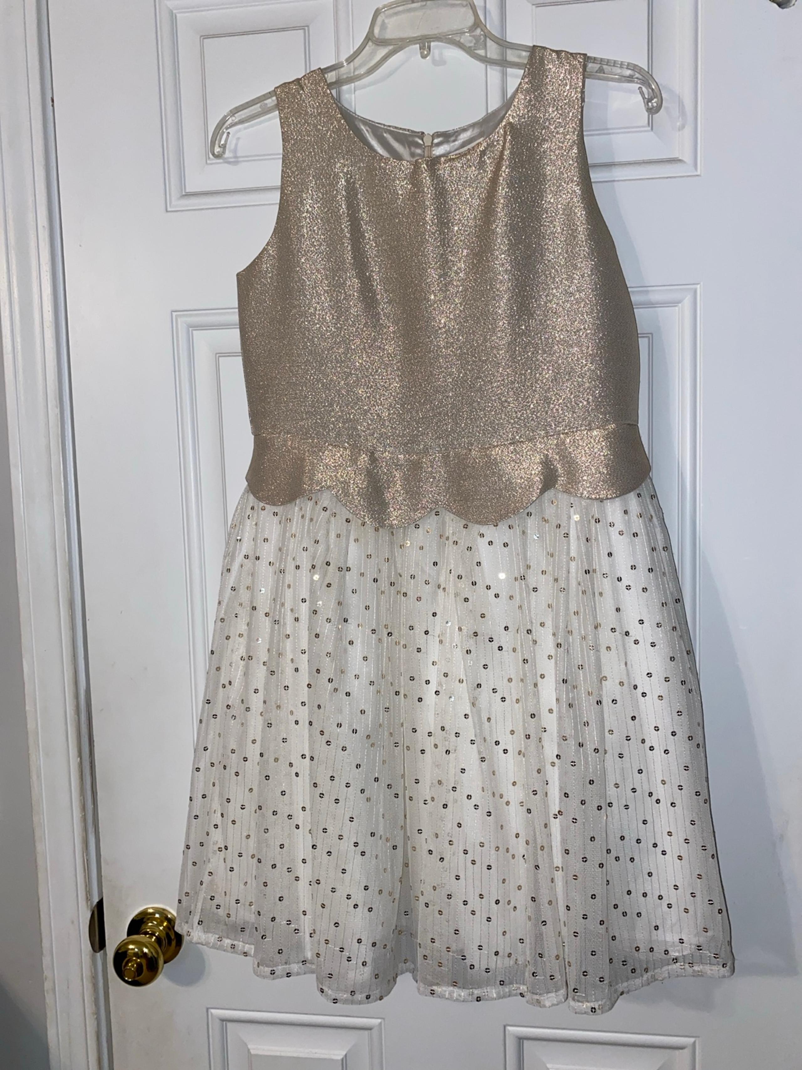 Girls Golden Formal Dress, Cat & Jack Size 14/16
