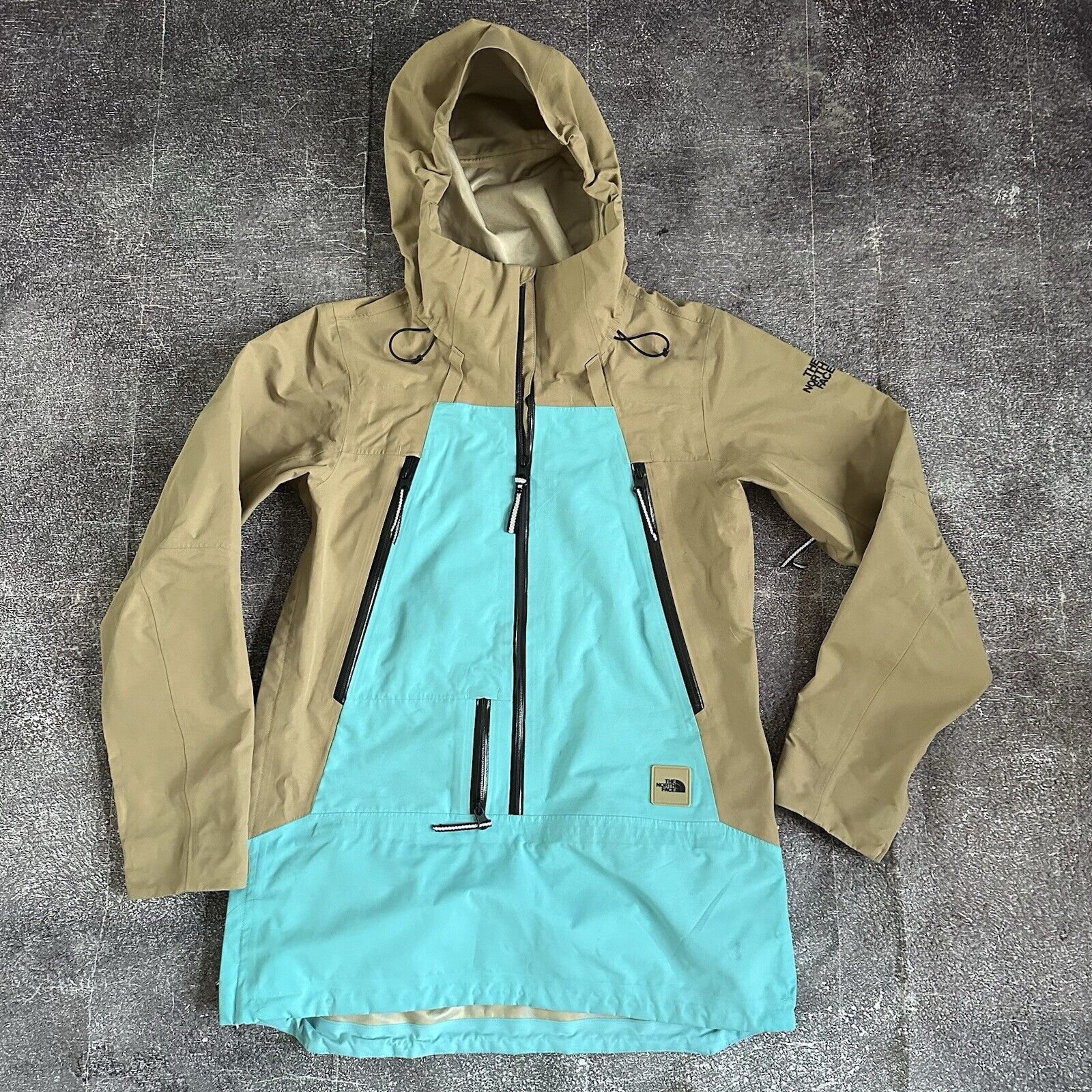 Women's The North Face Color Block Teal Ceptor Anorak Snowboard Ski Jacket Sz S