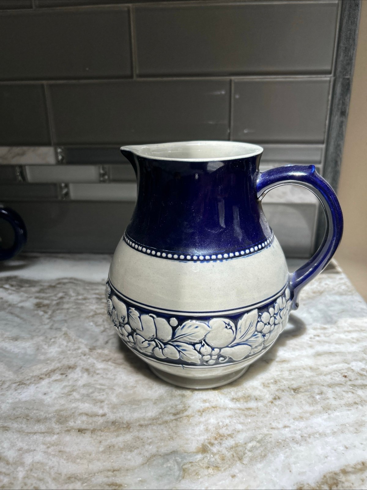Kanne Westerwald Wekara Keramik HAND MADE GERMANY VINTAGE PITCHER. Smoke free h