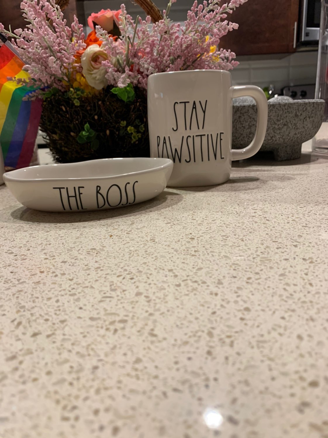 Rae Dunn Mug and Cat bowl