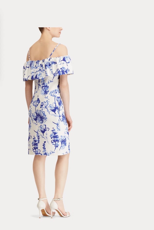 Polo Ralph Lauren Jersey cold shoulder dress