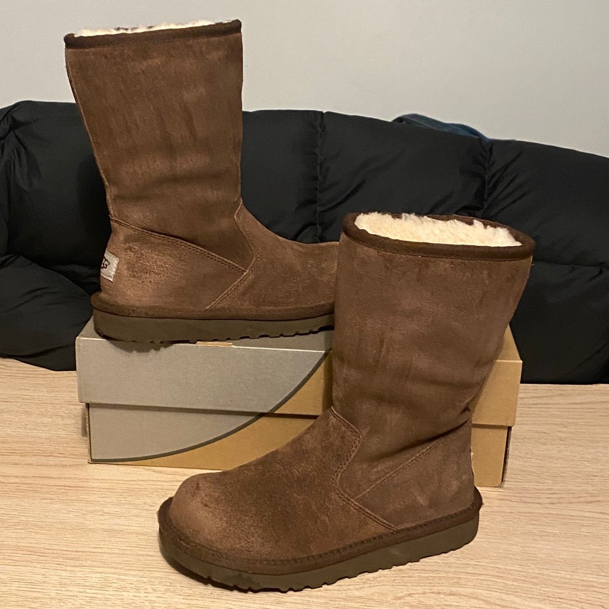 UGG Chocolate Brown Mid Boots- SZ 1
