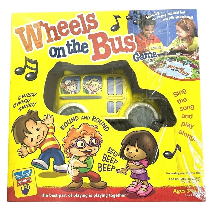 Vintage Milton Bradley Wheels on the Bus Game Preschool Family Fun