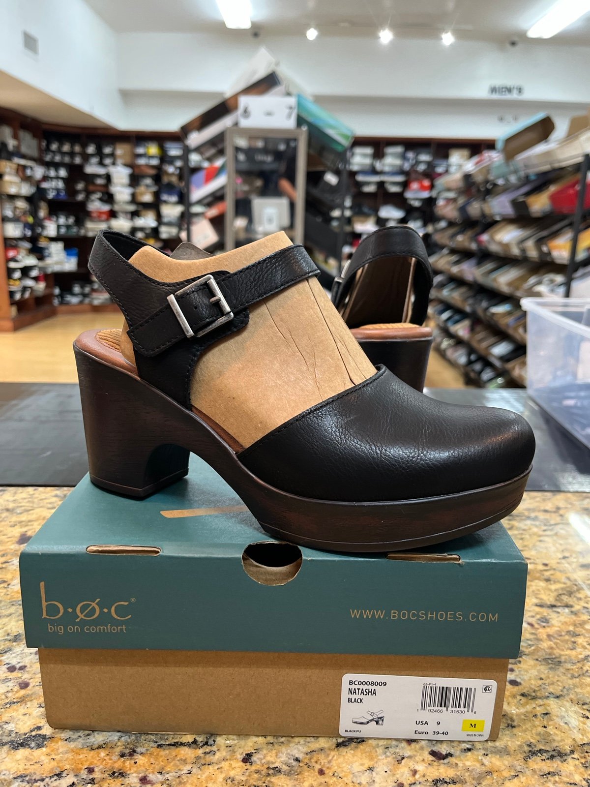 B.O.C. Women's Natasha Clog Black Mary Jane Pumps Size 9M