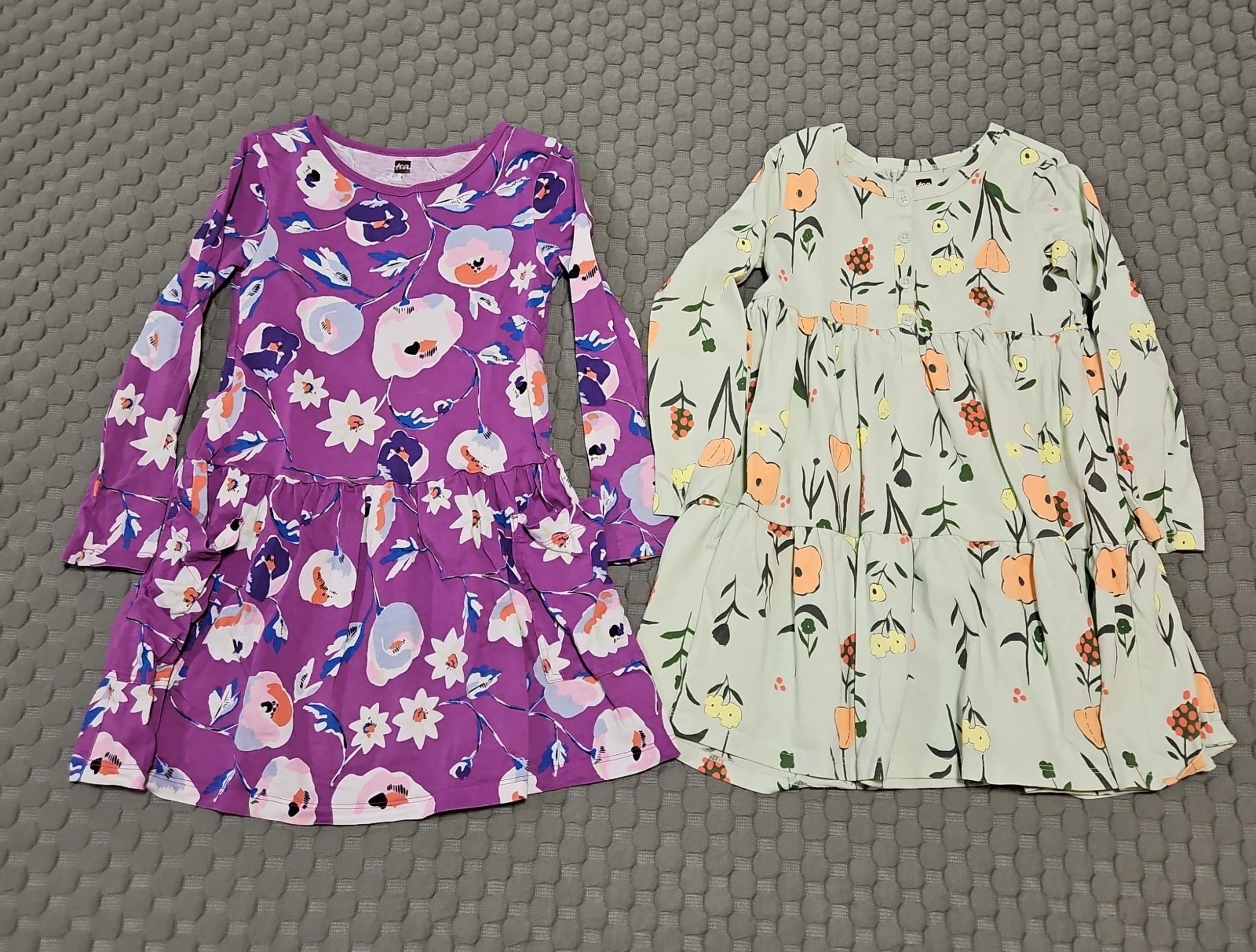Tea Collection size 5 long sleeve dress bundle