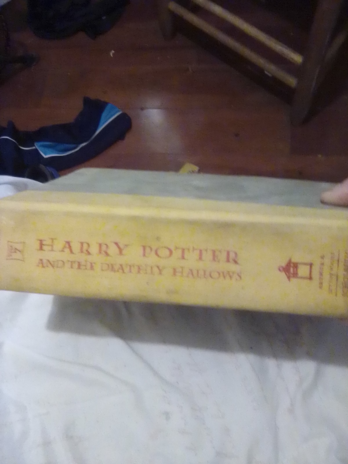 Harry Potter and the deathly hallows first edition book