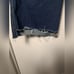 Spanx Jeans Wide Flare Leg High Rise Asymmetrical Fray Hem Dark Wash Sz 2x