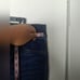 Spanx Jeans Wide Flare Leg High Rise Asymmetrical Fray Hem Dark Wash Sz 2x