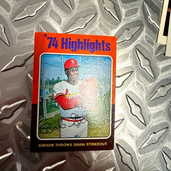1975 topps mini highlights lou brock #2 mint condition