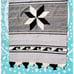 Vintage Woven Wool Native American Mexico Thick Rug 79 x43 Tricolor EUC!