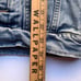 Eddie Bauer Mens Jean Jacket Size Small Denim Winter Vintage Distressed Trucker