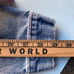 Eddie Bauer Mens Jean Jacket Size Small Denim Winter Vintage Distressed Trucker