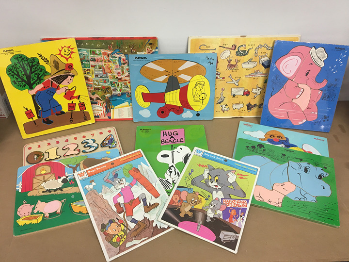 Vintage 1960s 1970s 1980s Childrens Puzzle Lot Whitman Playskool Snoopy & More