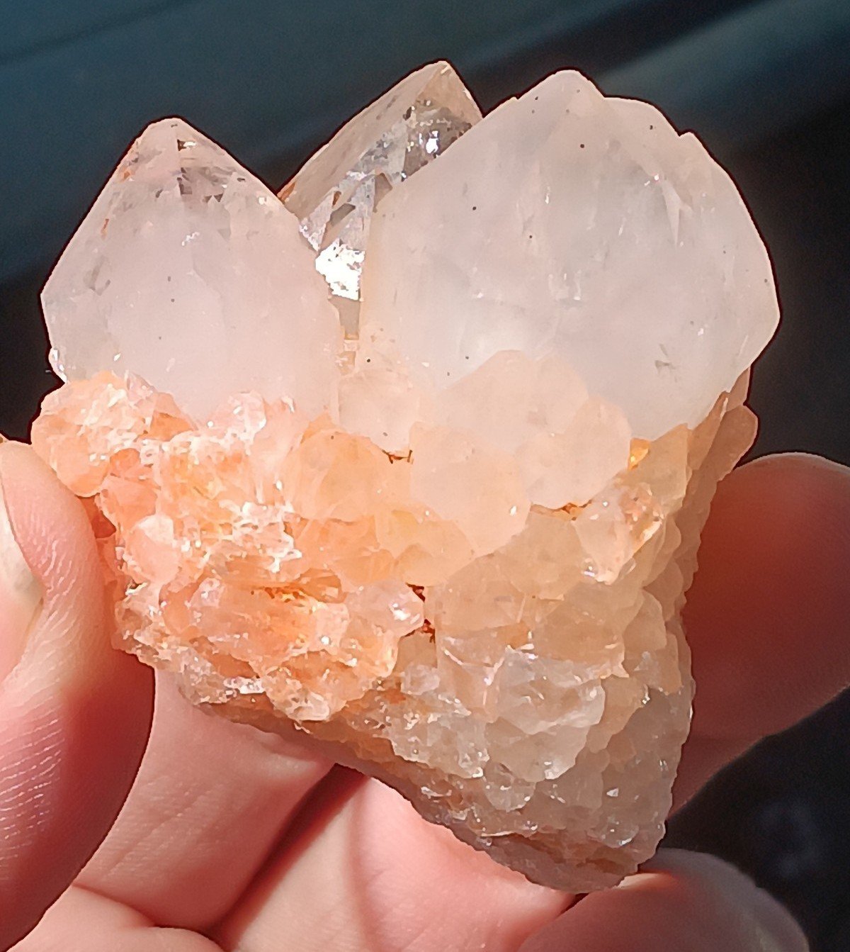 SUPER GORGEOUS!♡ Rare Himalayan Elestial Clear Quartz Point Cluster w Rainbows!♡