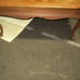 VTG 80'S SOLID WOOD COFFEE TABLE, STAINED OAK, GREAT DIY PROJECT