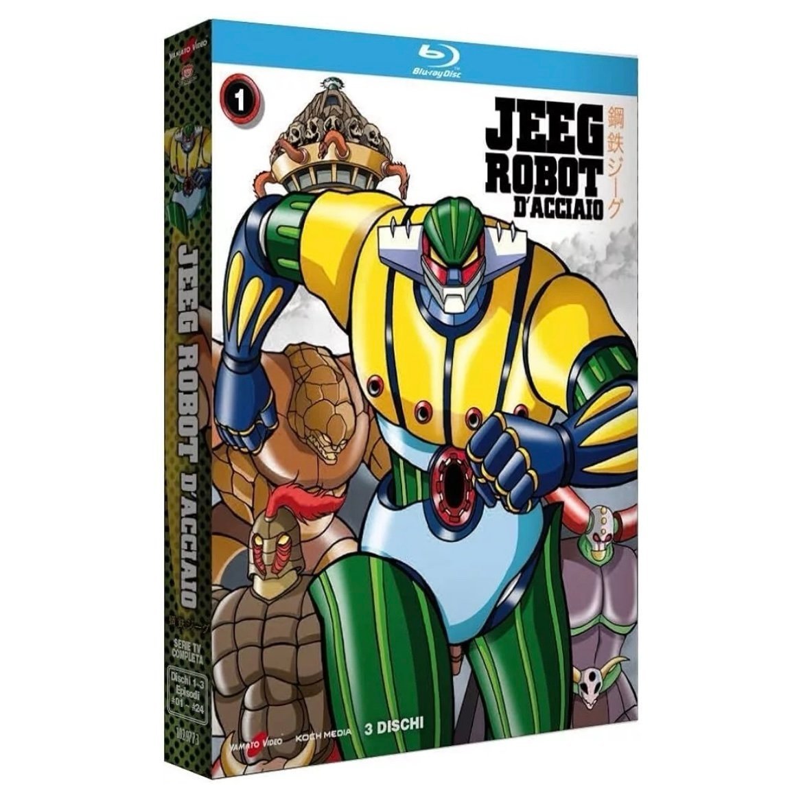 El Vengador Kotetsu Jeeg 1979 Los 24 Episodios En Español 3 Discos Blu-ray