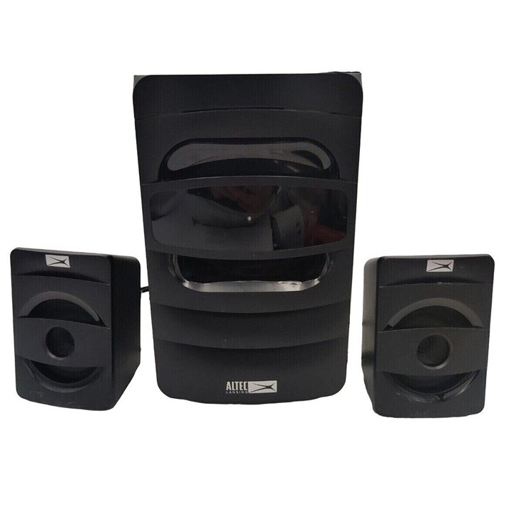 Altec Lansing IM210 Black Multimedia 2.1 CH Computer Speakers System w Subwoofer