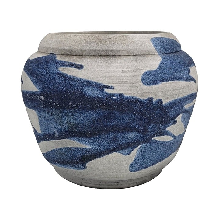 Vintage Raku Hawaiian Pottery Vase Signed Matthew Lovein