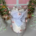 Pink Bow Iridescent Wine Glasses Set of 2