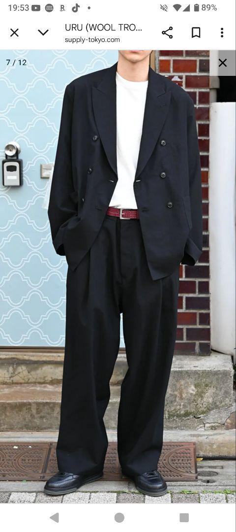 URU/Wool Tropical 1 Tuck Pants