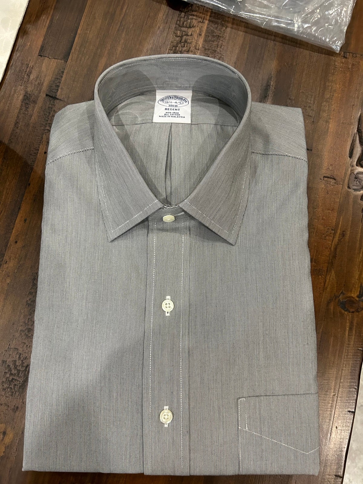 Brooks Brothers gray button down shirt Size 16 1/2-4/5