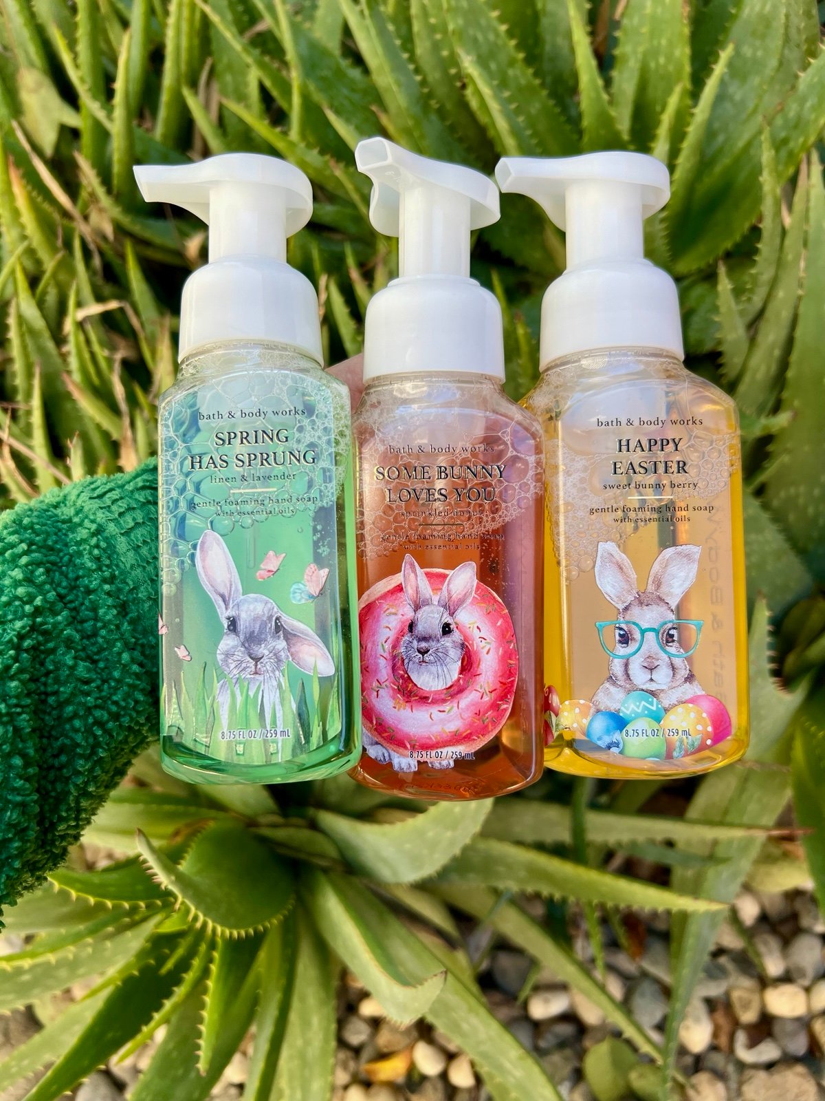 Bath & Body works Easter hand soaps, Bunny Sprinkled Donut, Linen Lavender