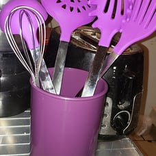 6-Piece Stainless Steel & Silicone Kitchen Utensils Set