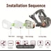 Emergency Survival Camping Auto Fire Gas Mask first aid tent bug out bag lot set