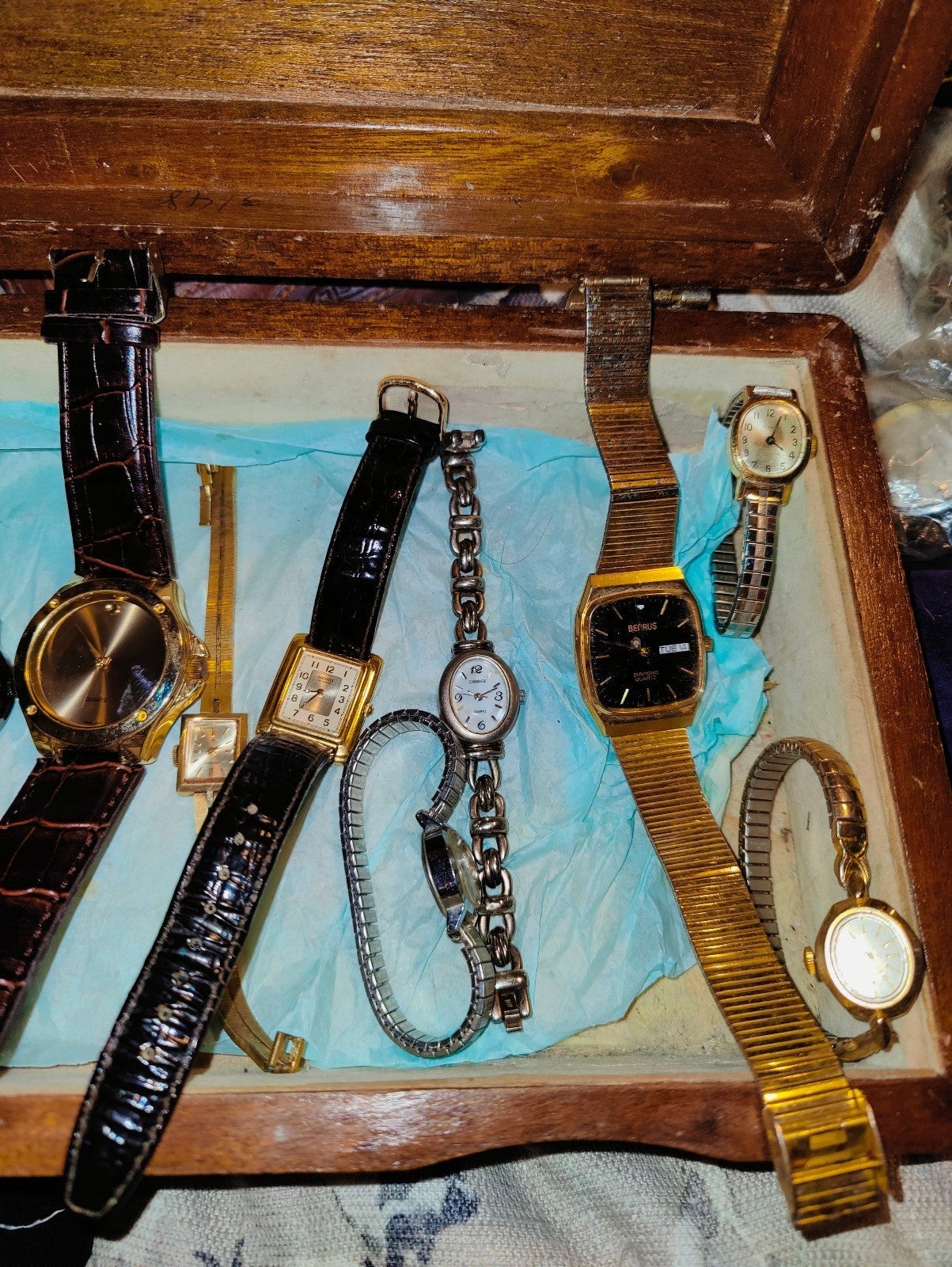 High name brand watches & including a box