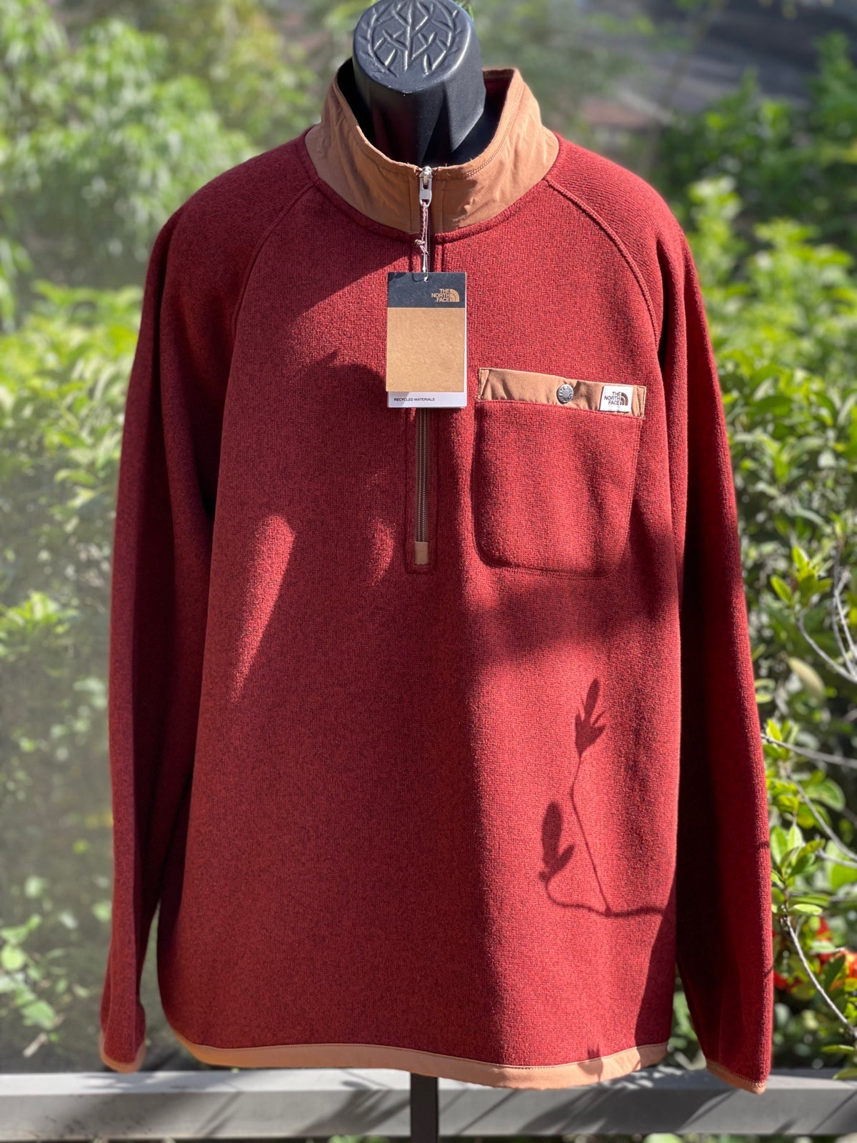 NORTH FACE GORDON LYONS 1/4 ZIP PULLOVER (XXL) BROWN