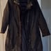Andrew Marc Fur Trim 3/4 Length Raincoat