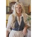 Danielle Bernstein by WeWoreWhat Bella Pinstripe Vest Blue XXL NEW