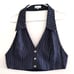 Danielle Bernstein by WeWoreWhat Bella Pinstripe Vest Blue XXL NEW